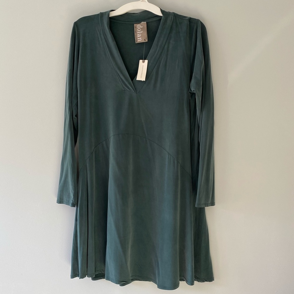 Gorg green NWT Dolan Long Sleeve Dress W POCKETS